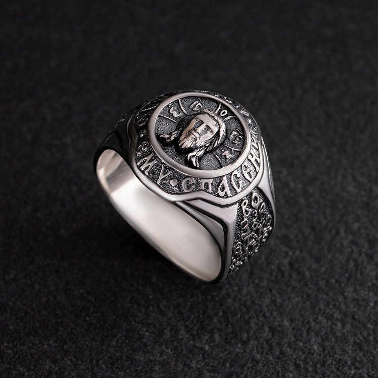 Серебряная мужская печатка (чернение) 112130 от ювелирного магазина Оникс - 1