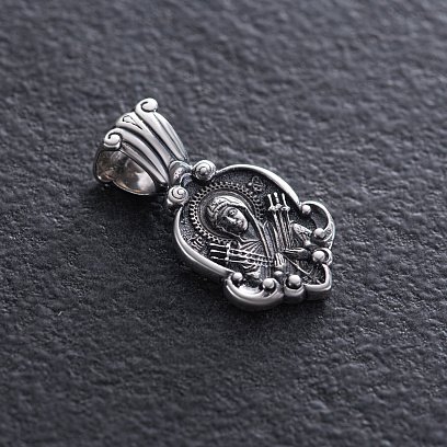 Серебряная ладанка "Божия Матерь Семистрельная" 133048 №5