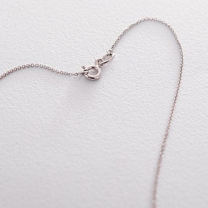 Золотое колье "Сердечко" (фианит) кол01418 №2