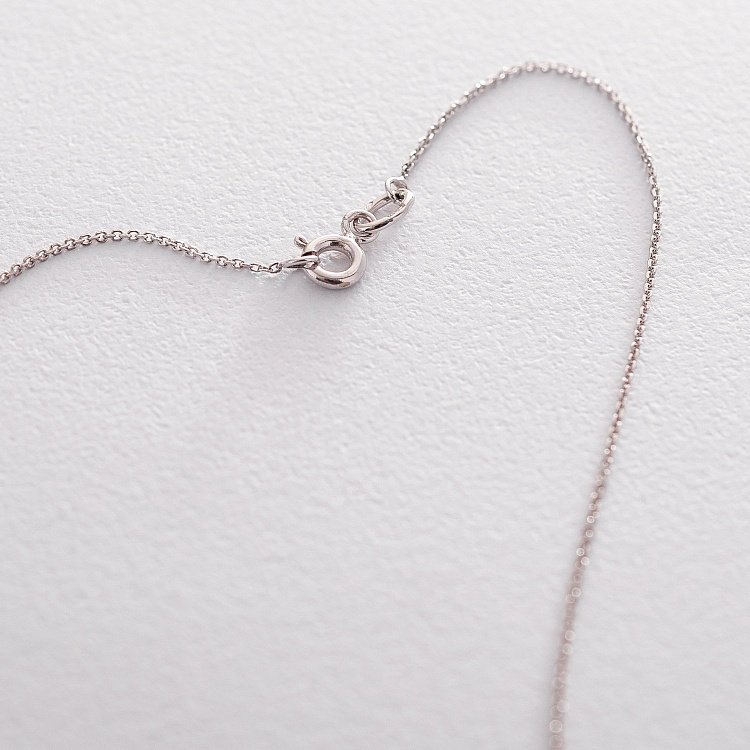 Золотое колье "Сердечко" (фианит) кол01418 от ювелирного магазина Оникс - 1