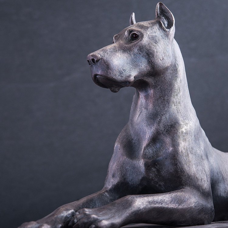 Срібна фігура ручної роботи "Друг людини" сер00030 від ювелірного магазину Онікс - 3