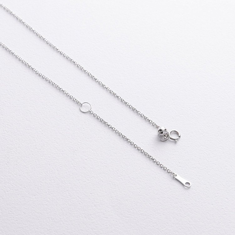 Золотое колье с бриллиантами и сапфиром колб0142ca от ювелирного магазина Оникс - 4