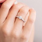 Помолвочное золотое кольцо с бриллиантами 221971121 от ювелирного магазина Оникс - 9