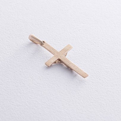 Хрестик "Розп'яття" у жовтому золоті п03879 №4