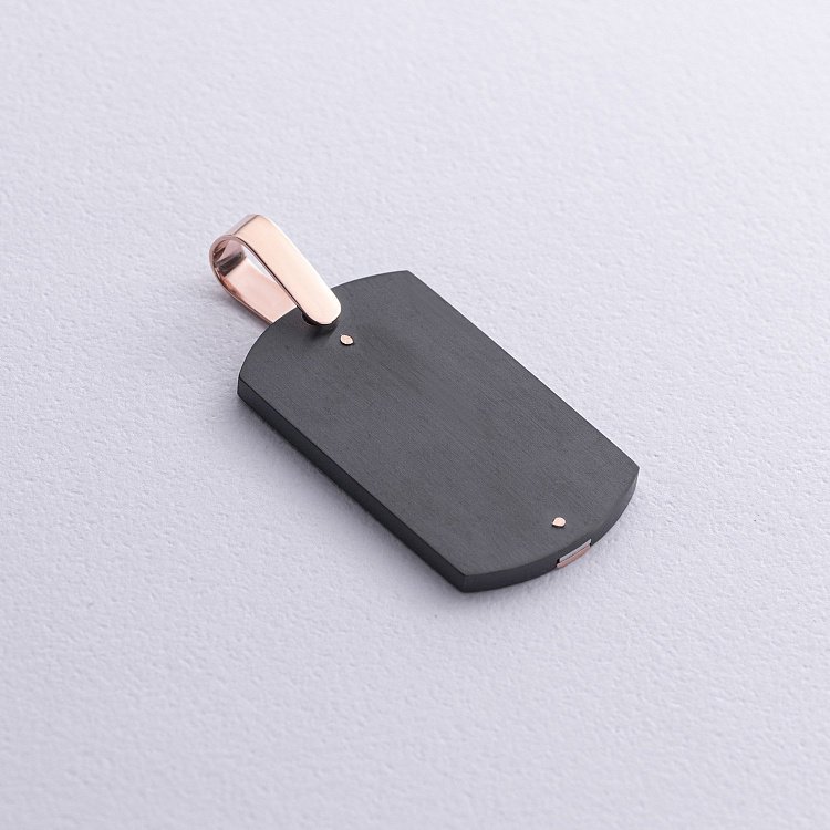 Золотий жетон "Ukraine" (цирконій) 503-00001/1 від ювелірного магазину Онікс - 2