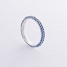 Золотое кольцо с синими сапфирами кб0244sth от ювелирного магазина Оникс