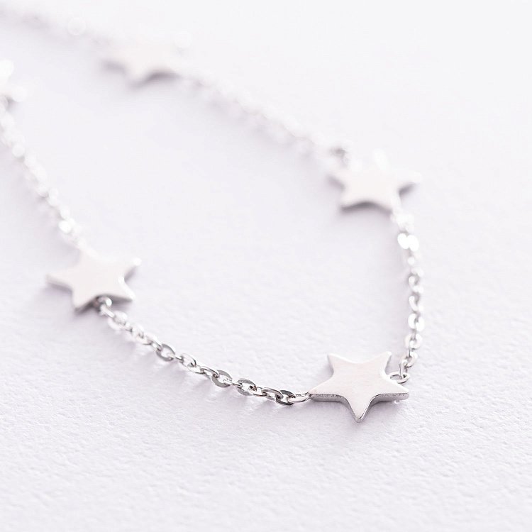 Серебряный браслет "Звездочки" 141516 от ювелирного магазина Оникс - 2