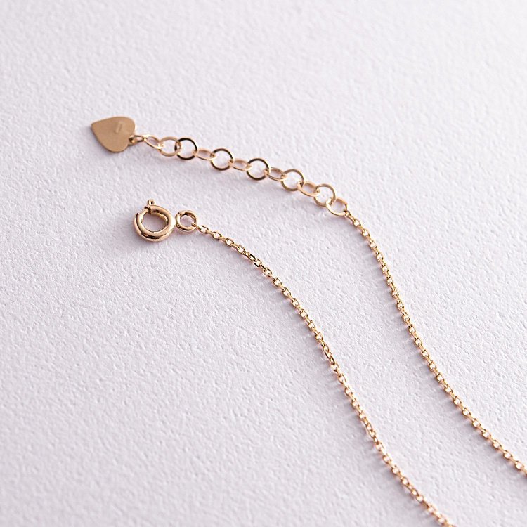 Золоте кольє "Хрестик" з фіанітом кол02195 від ювелірного магазину Онікс - 3