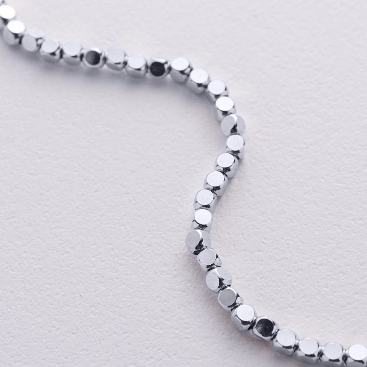 Браслет "Кубики" (белое золото) mini б05463 от ювелирного магазина Оникс - 5