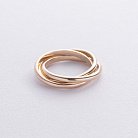 Золотое кольцо "Круговорот" (тройное) к08019 от ювелирного магазина Оникс