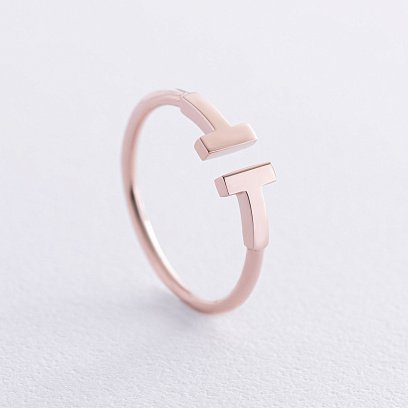 Кольцо "Tina" в красном золоте к05179 №3