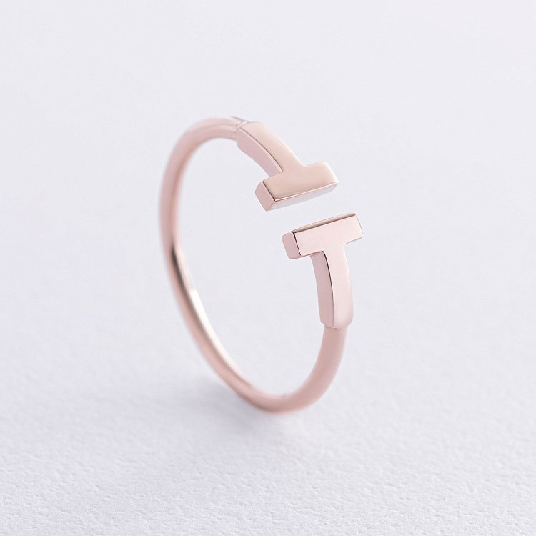 Кольцо "Tina" в красном золоте к05179 от ювелирного магазина Оникс - 2