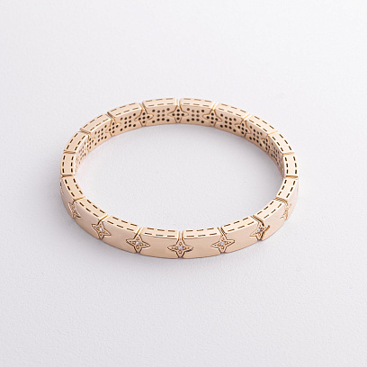 Браслет "Brianna" у жовтому золоті (фіаніти) б05787 №2