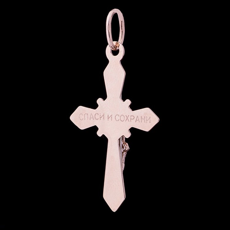 Золотий хрестик п02440 від ювелірного магазину Онікс - 4