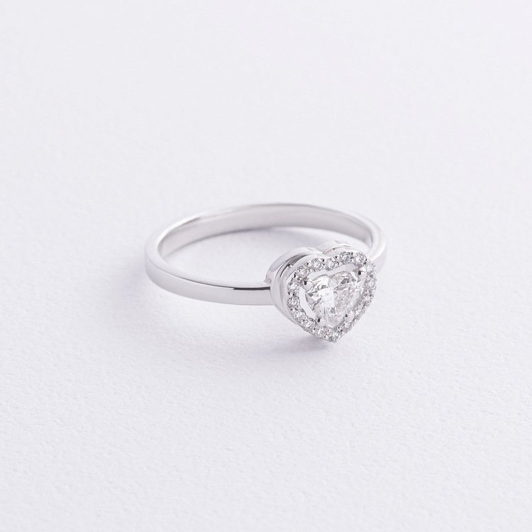 Золотое кольцо "Сердечко" с бриллиантами 235831121 от ювелирного магазина Оникс - 2