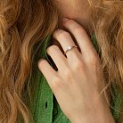 Помолвочное кольцо с бриллиантом (белое золото) 220611121 от ювелирного магазина Оникс - 1