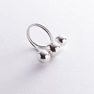 Серебряное кольцо "Шарики" 11930 от ювелирного магазина Оникс - 1