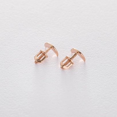 Золоті сережки-пусети "Місяць" с06311 №4