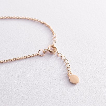 Браслет "Мальчик" в желтом золоте (возможна гравировка) з2078ж №4