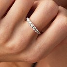 Кольцо в белом золоте с бриллианты кб0428nl от ювелирного магазина Оникс - 4