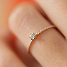 Помолвочное кольцо с бриллиантами (красное золото) 229332421 от ювелирного магазина Оникс - 4