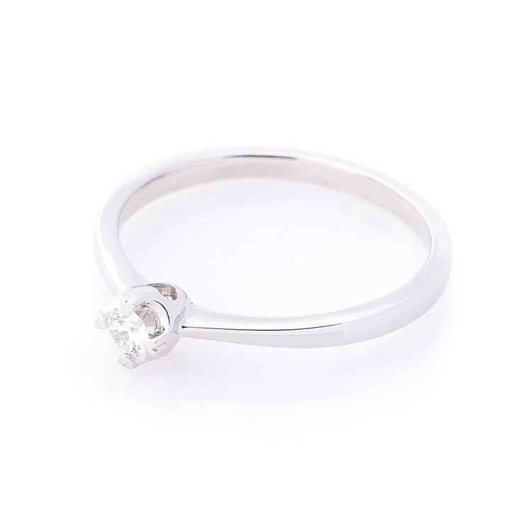 Золотое помолвочное кольцо с бриллиантом кб0061са от ювелирного магазина Оникс - 1