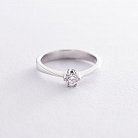 Помолвочное кольцо в белом золоте (бриллиант) км0396 от ювелирного магазина Оникс - 2