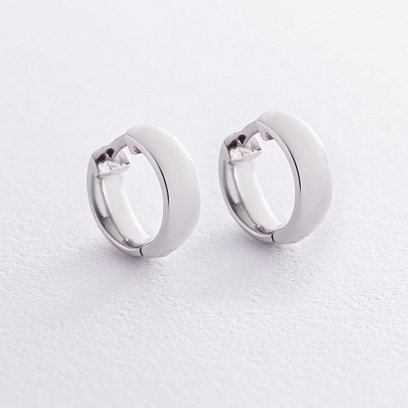 Сережки - кільця у сріблі 7074