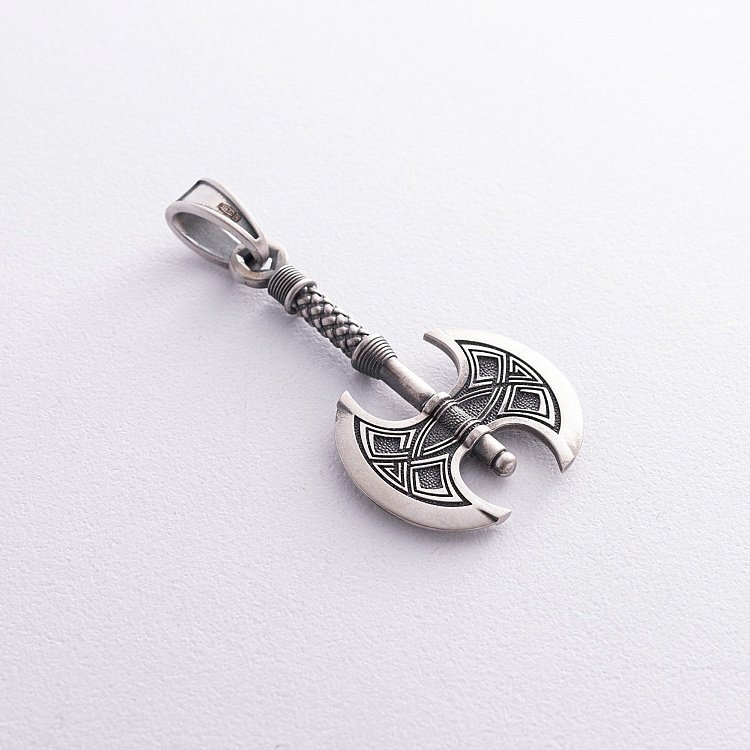 Серебряный кулон "Двойной топор" 7049 от ювелирного магазина Оникс - 5