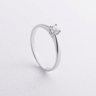 Помолвочное золотое кольцо с бриллиантом 101-10021(3.7) б