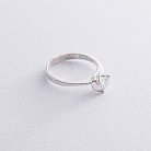 Серебряное кольцо с фианитом 111063 от ювелирного магазина Оникс - 2