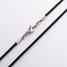 Ювелирный черный шнурок с фианитом 1451 от ювелирного магазина Оникс - 1
