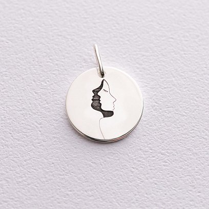 Срібний кулон "Наша дуальність" 132724кул №4