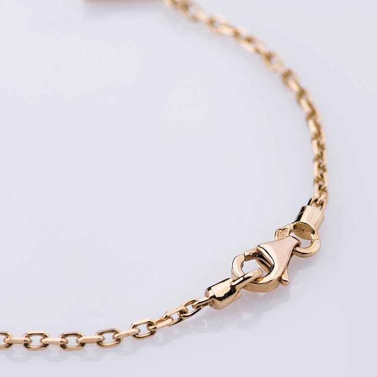 Золотий браслет "Конюшина" з емаллю LGB2244 від ювелірного магазину Онікс - 2