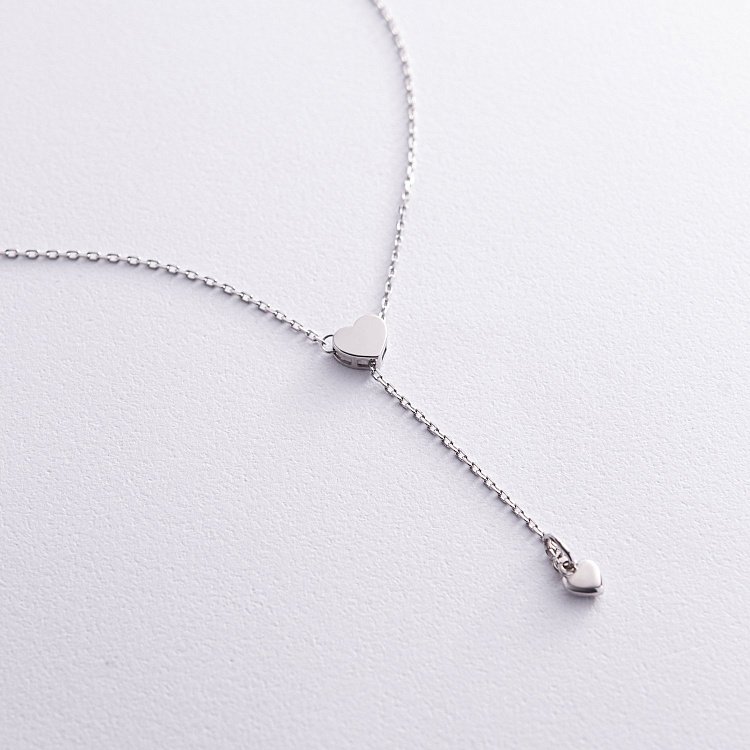 Серебряное колье "Сердечко" (регулируемая длина) OR121165 от ювелирного магазина Оникс
