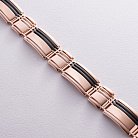 Чоловічий золотий браслет (гематит) б05269 от ювелирного магазина Оникс - 2