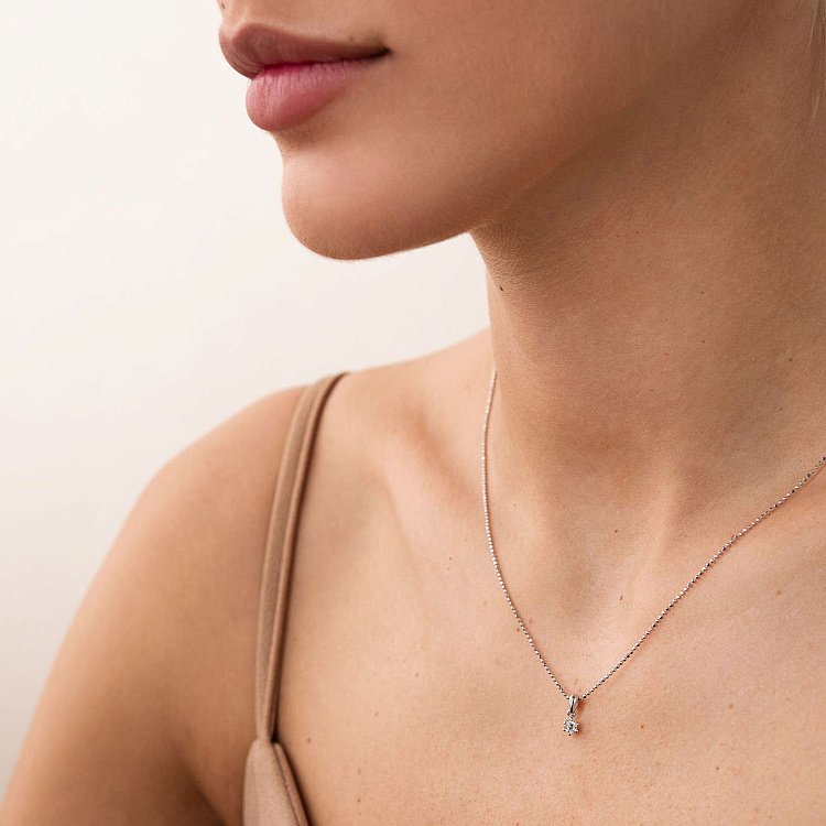 Золотая подвеска с бриллиантом пб0264y от ювелирного магазина Оникс - 2