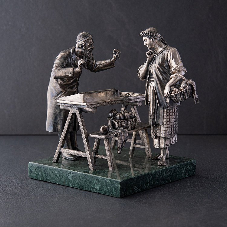 Серебряная фигура ручной работы 23158 от ювелирного магазина Оникс