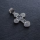 Срібний православний хрест (чорніння) 132711 от ювелирного магазина Оникс - 2