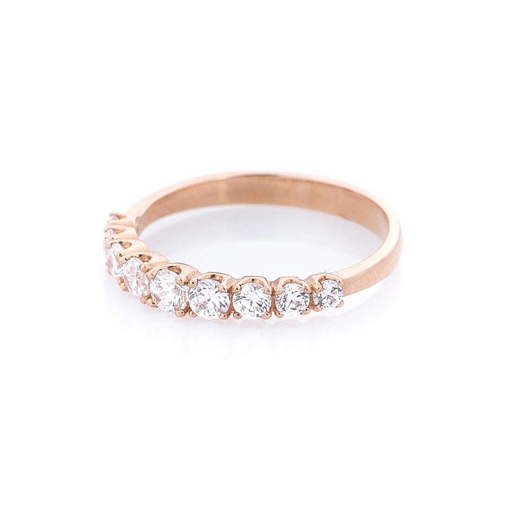 Золота каблучка (фіаніти) к326к від ювелірного магазину Онікс - 1