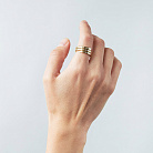 Каблучка "Змія" у жовтому золоті к08410 от ювелирного магазина Оникс - 3