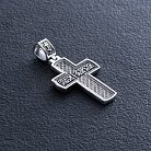 Срібний хрест "Розп'яття. Спаси і Збережи" ﻿кду-19 от ювелирного магазина Оникс - 7