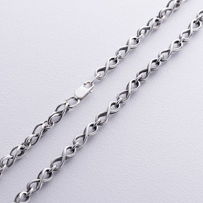 Чоловічий срібний ланцюжок "Нескінченність" 15155 №3