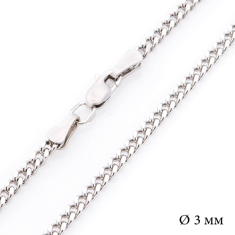 Серебряная цепочка плетение Панцирное б010083 от ювелирного магазина Оникс