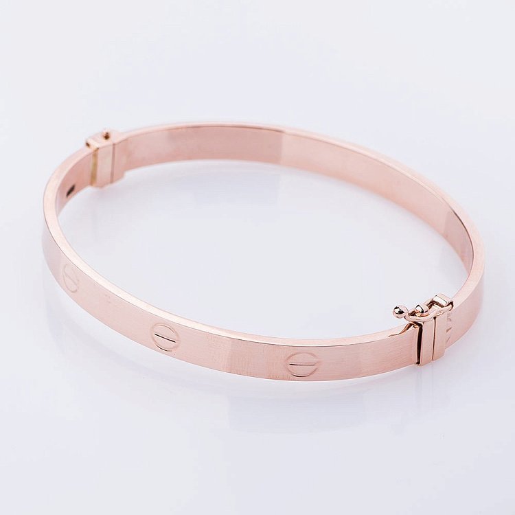 Золотий браслет "Love" без каменів б02269 від ювелірного магазину Онікс - 6