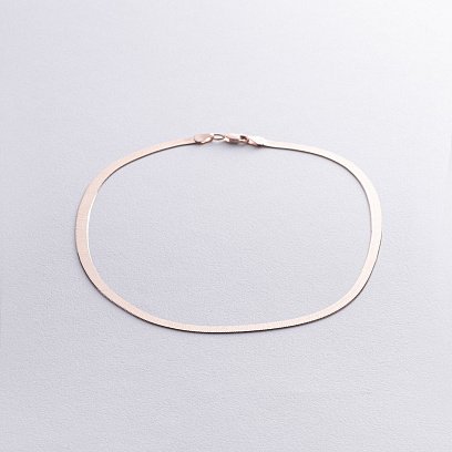 Кольє "Наомі" у червоному золоті (снейк) ц00514 №4