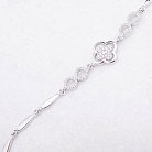 Серебряный браслет "Клевер" с фианитами 14899 от ювелирного магазина Оникс