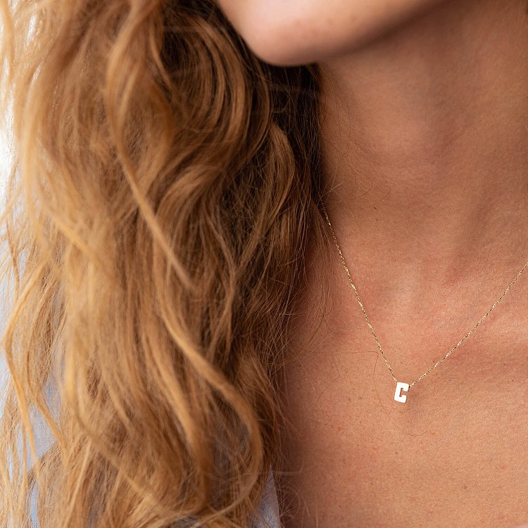 Колье с буквой "Е" в желтом золоте кол01164Е от ювелирного магазина Оникс - 12