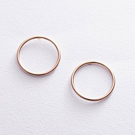 Золотые серьги "Круговорот" (2.0 см) с07789