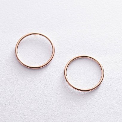 Золотые серьги "Круговорот" (2.0 см) с07789